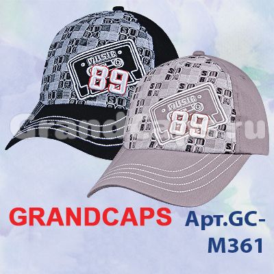 5. Головные уборы - GC-M361  Grandcaps 18% (Бейсболка подростковая)