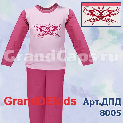 4. Домашняя одежда - ДПД-8005  GrandDekids (пижама для девочек)